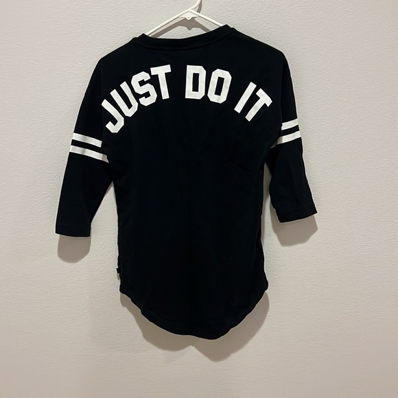 Nike women just do it 3/4 sleeve top shirt XS - Picture 4 of 5